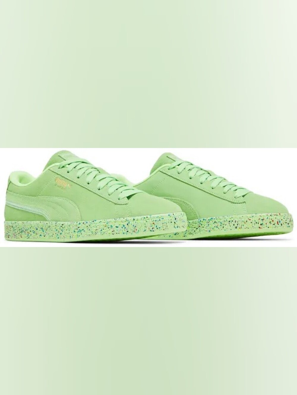 2022 Puma Suede Triplex 'Mono Neon' Mens sneakers size 12 New In Box